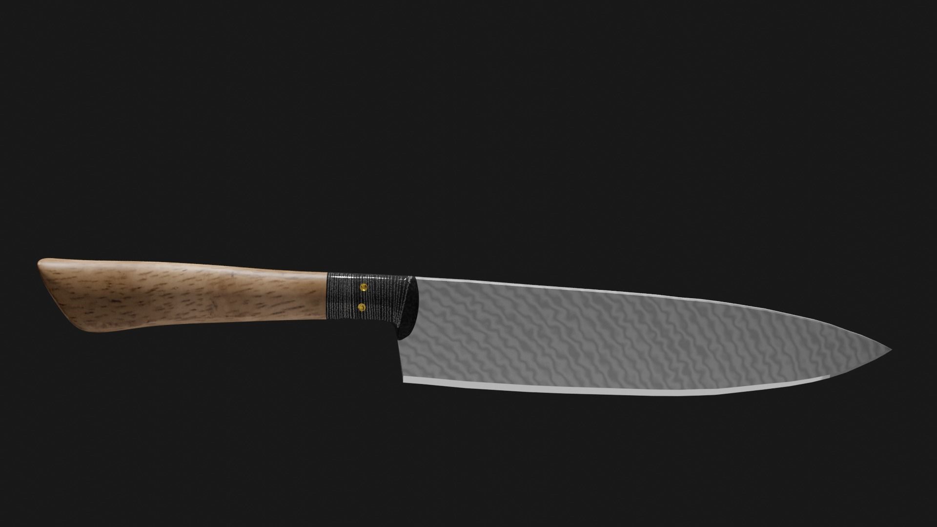 Chefs knife 3D model_1