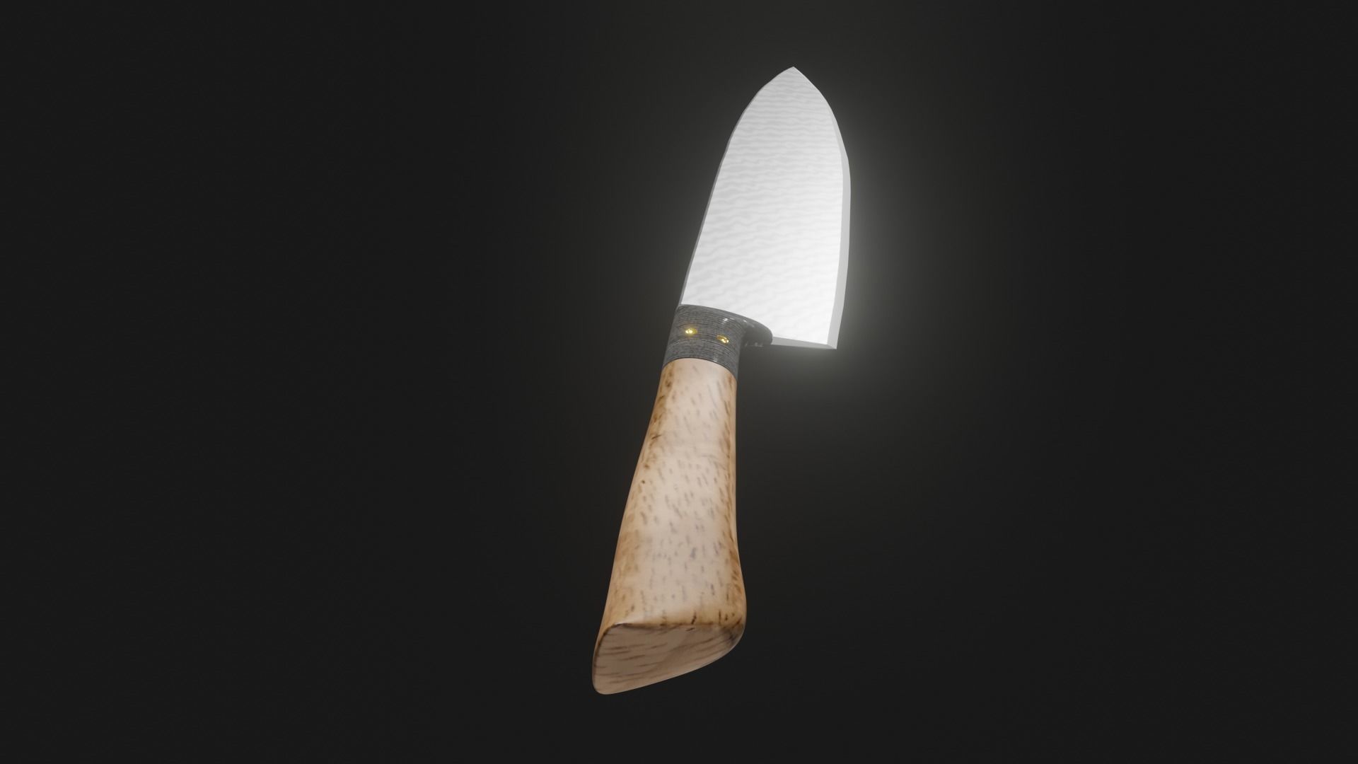 Chefs knife 3D model_4