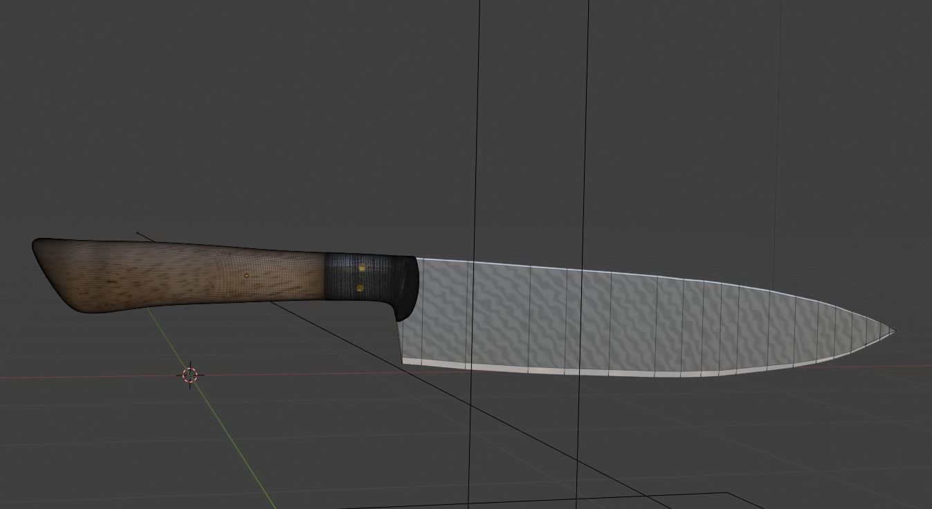 Chefs knife 3D model_9