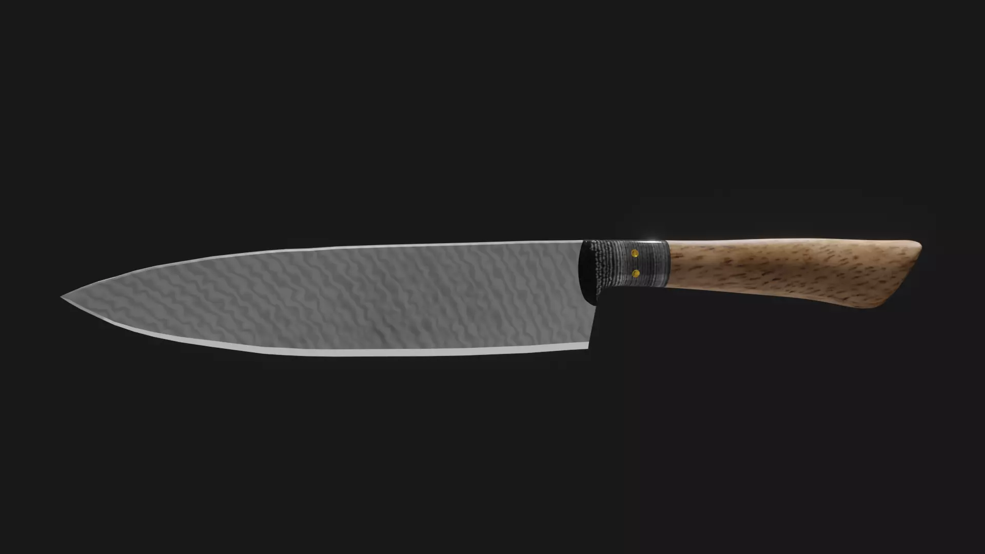 Chefs knife 3D model_0