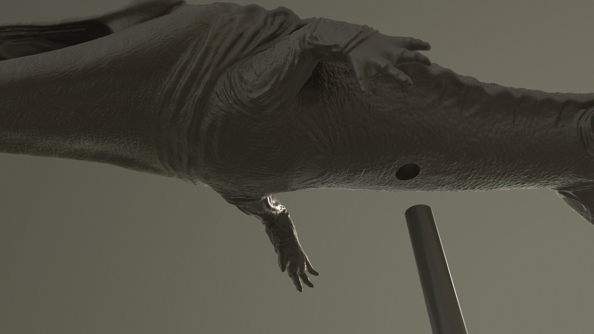 Mastodonsaurus alligator 3D print model_7