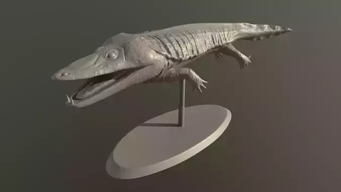 Mastodonsaurus alligator 3D print model