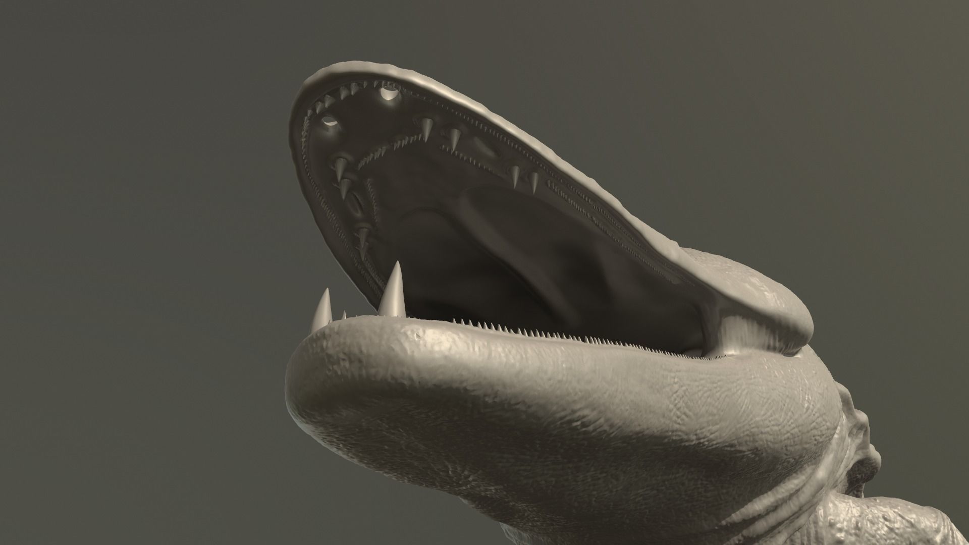 Mastodonsaurus alligator 3D print model_8