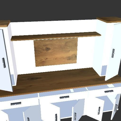 TV UNITY Low-poly 3D model_6