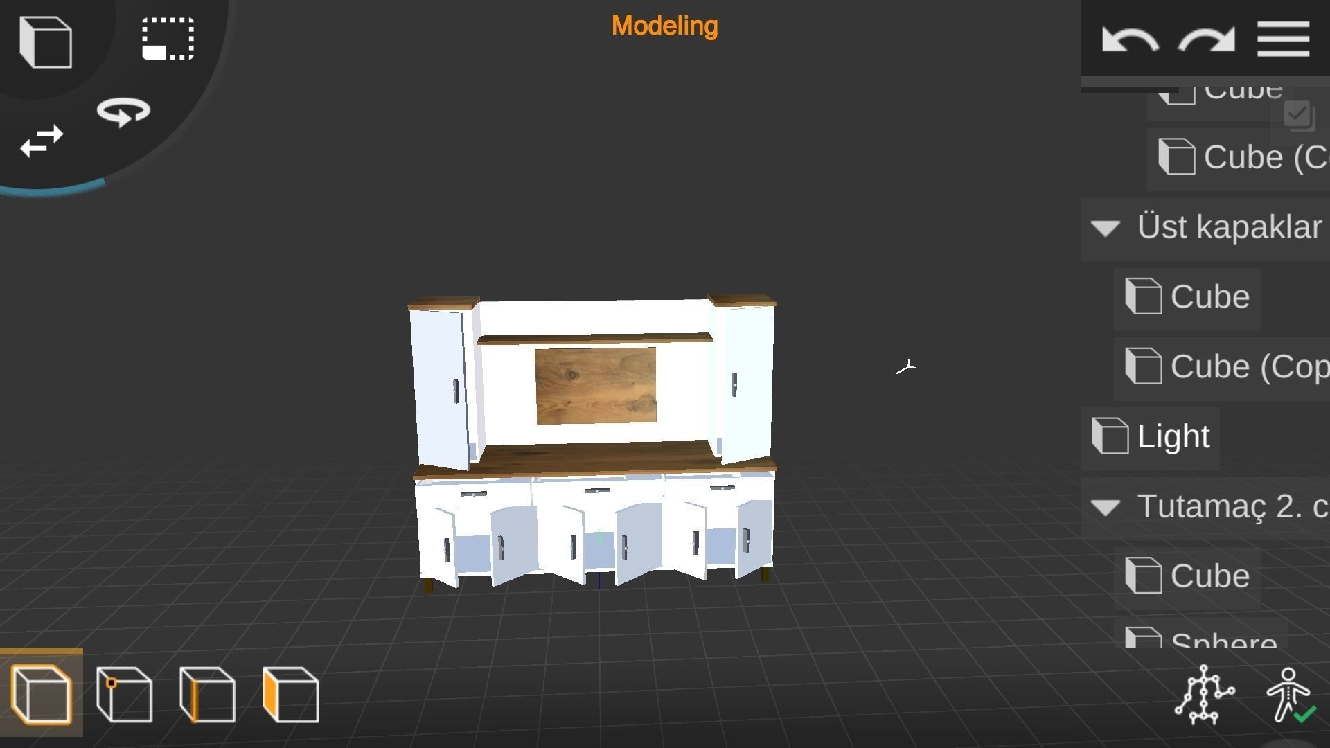 TV UNITY Low-poly 3D model_5