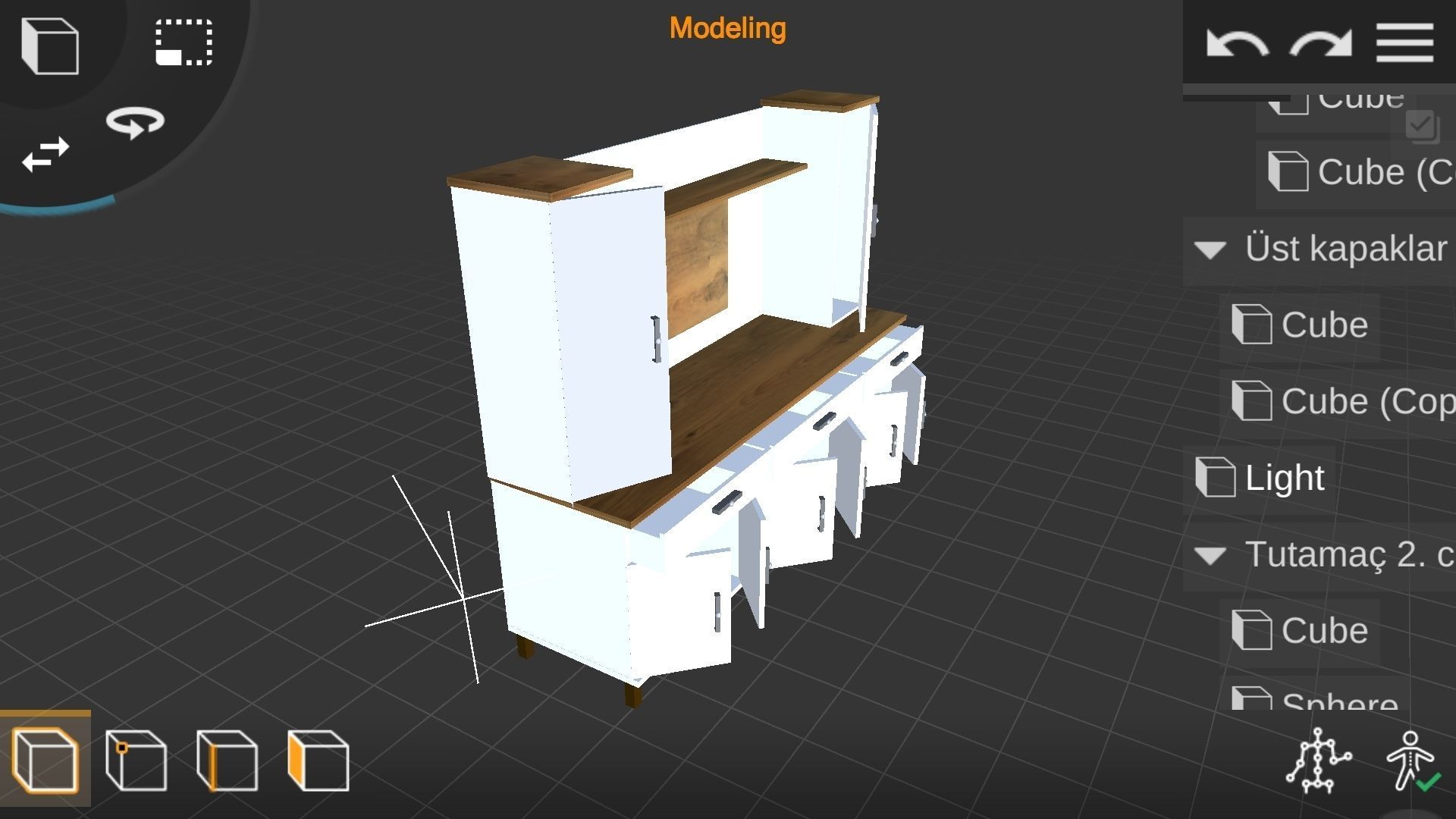 TV UNITY Low-poly 3D model_1