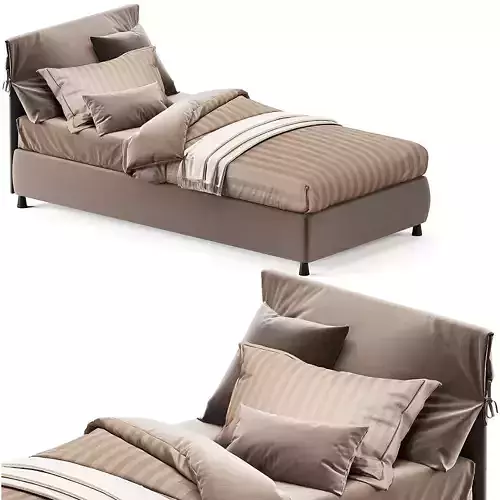 NATHALIE by Flou Single bed 3D model