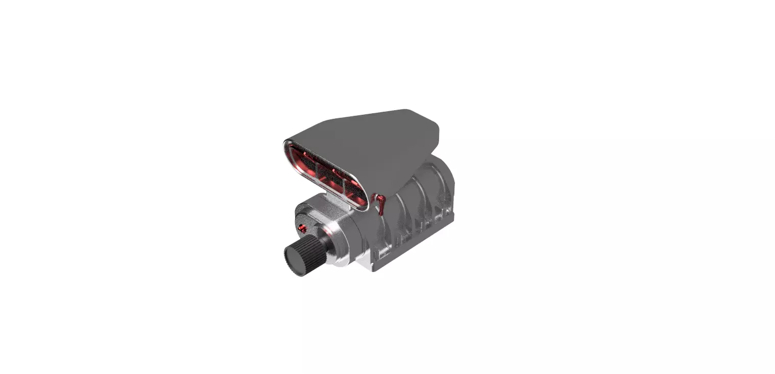 1to10 RC Supercharger -  3D print model 3D print model_0