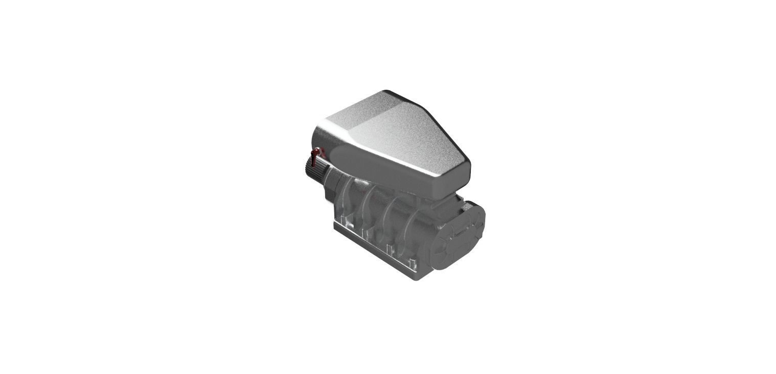 1to10 RC Supercharger -  3D print model 3D print model_8