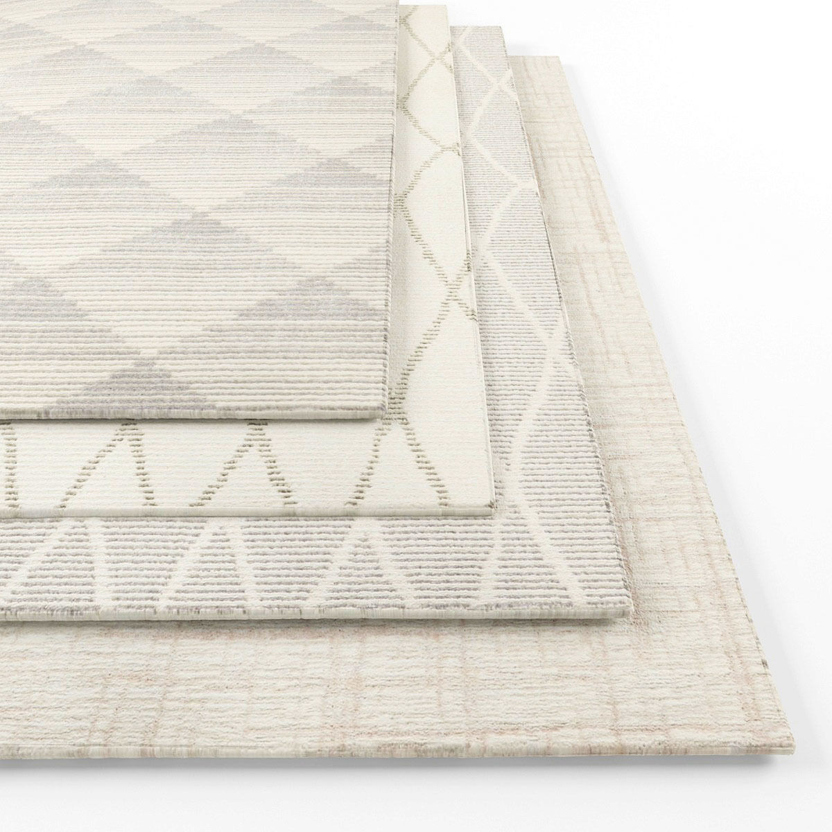 Rugs-840 rug with geometric pattern Low-poly 3D model_1