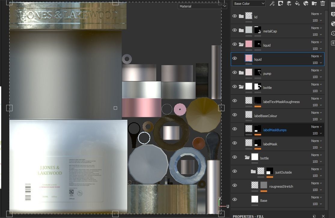 Hand Sanitizer Soap Dispenser  Low-poly 3D model_5