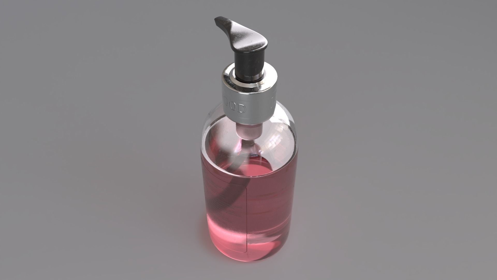 Hand Sanitizer Soap Dispenser  Low-poly 3D model_2