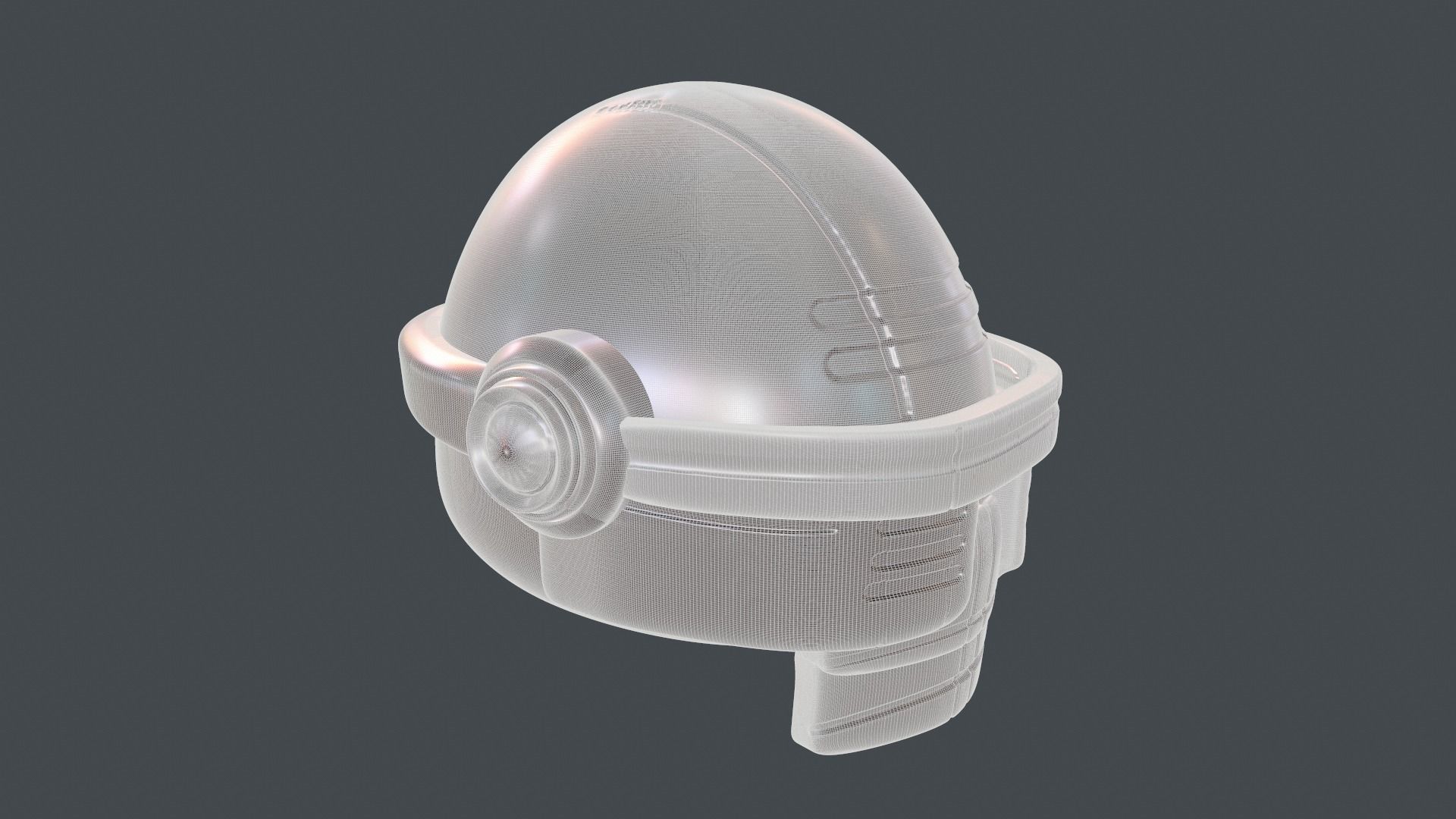 helmet high poly sculpt 3d printable 3D model_6