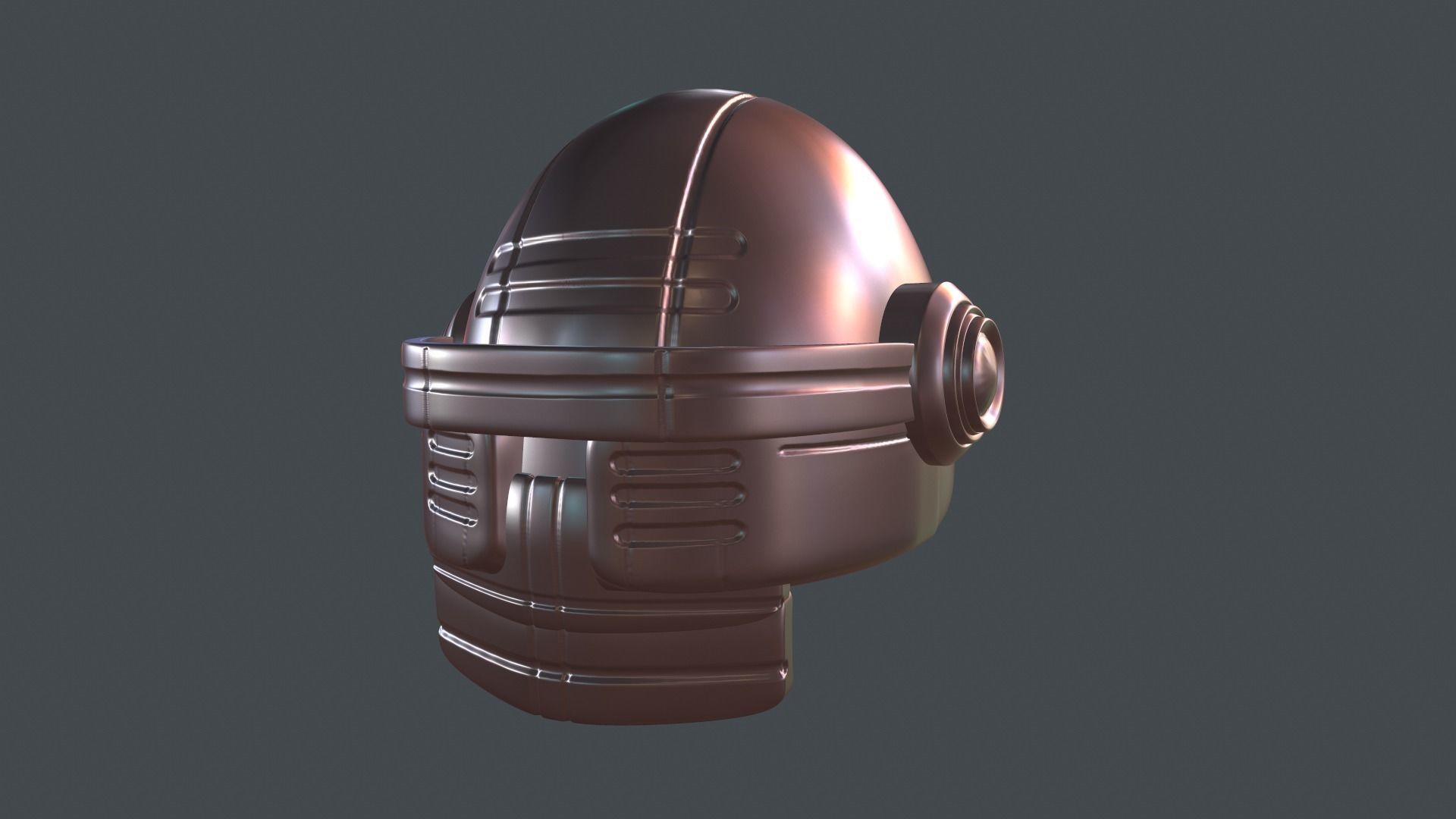 helmet high poly sculpt 3d printable 3D model_8