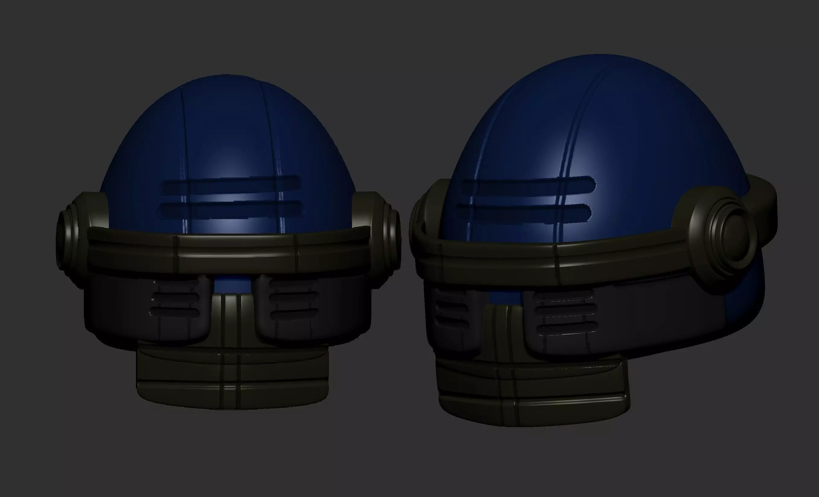 helmet high poly sculpt 3d printable 3D model_0