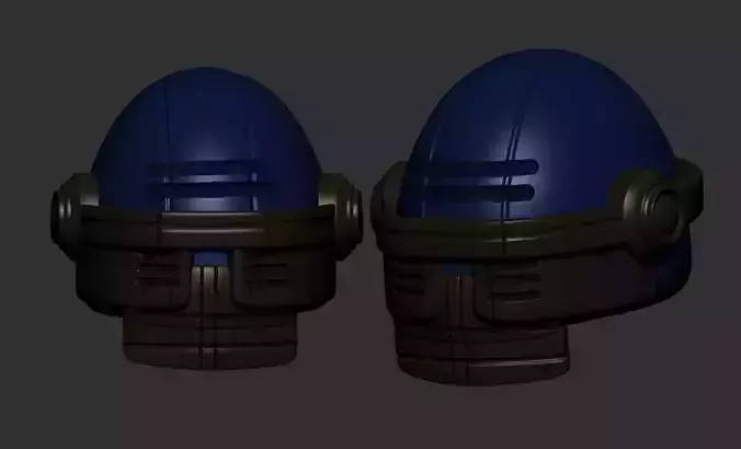 helmet high poly sculpt 3d printable