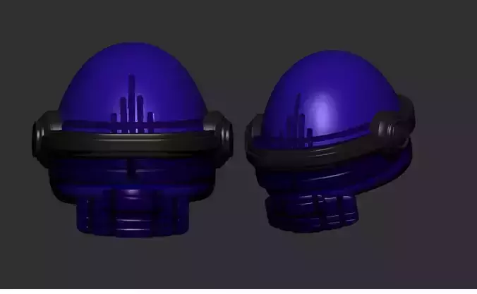 helmet high poly sculpt 3d printable ver 7 3D model