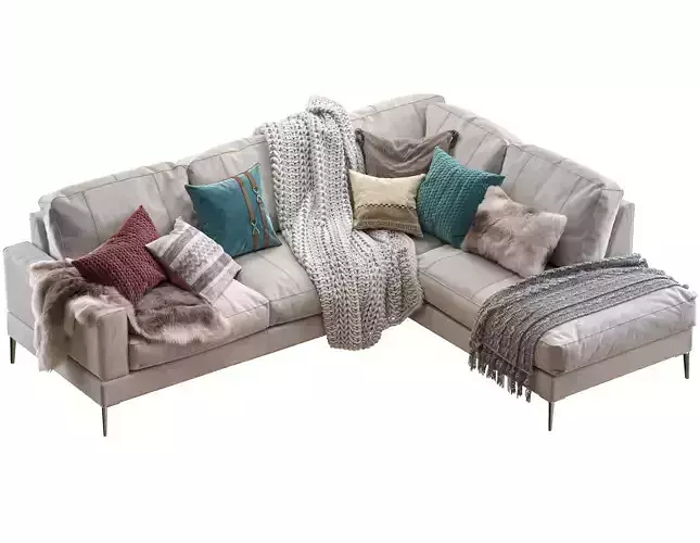 Capri sectional sofa 3D model