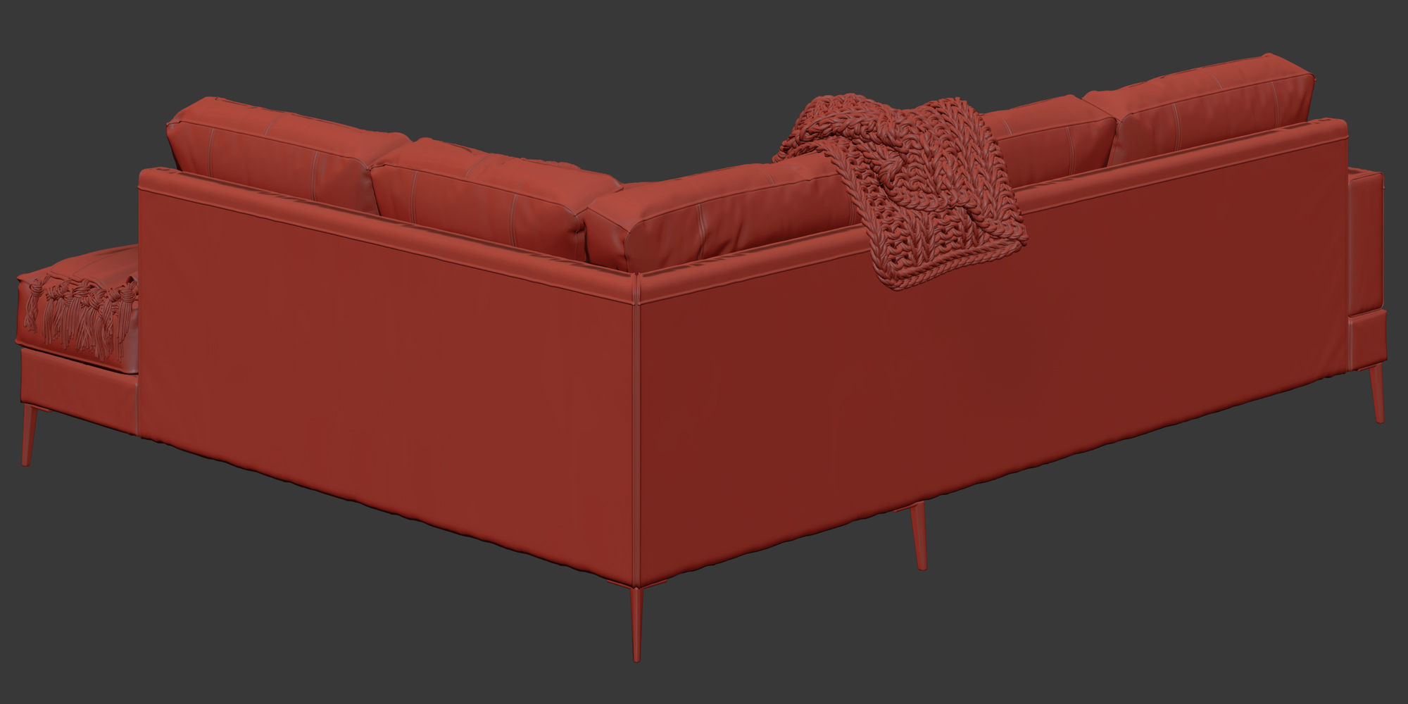 Capri sectional sofa 3D model_15