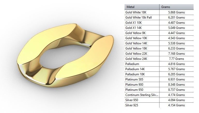 CHAIN BRACELET 13 MM 3D print model_12