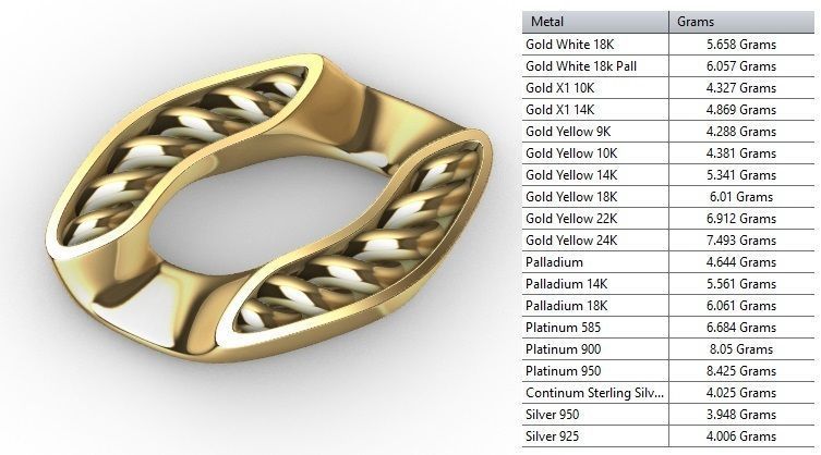 CHAIN BRACELET 13 MM 3D print model_14