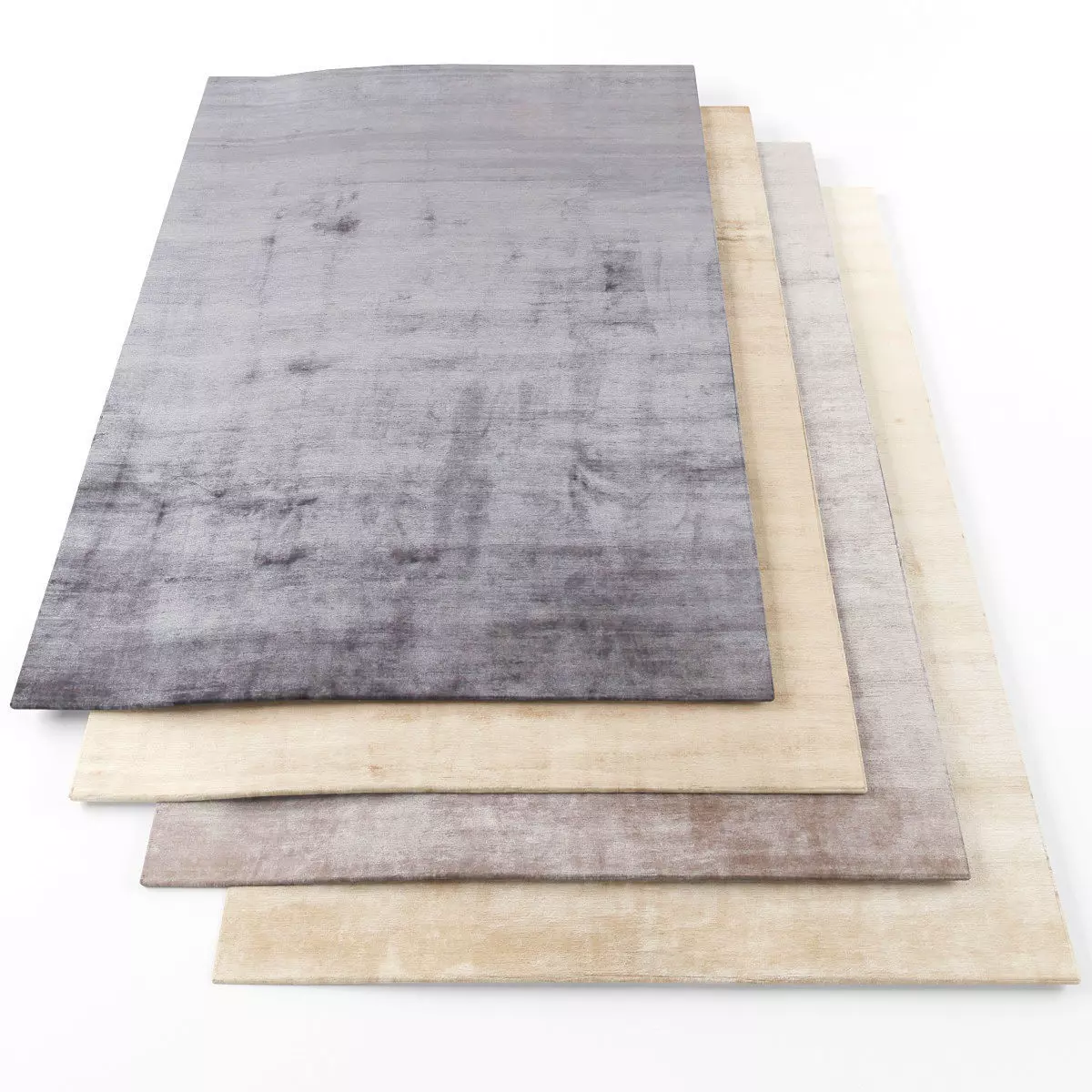 Rugs-846 four rugs Low-poly 3D model_0