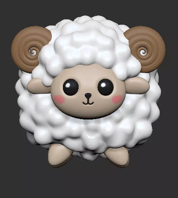 Little Sheep 3D print model_0