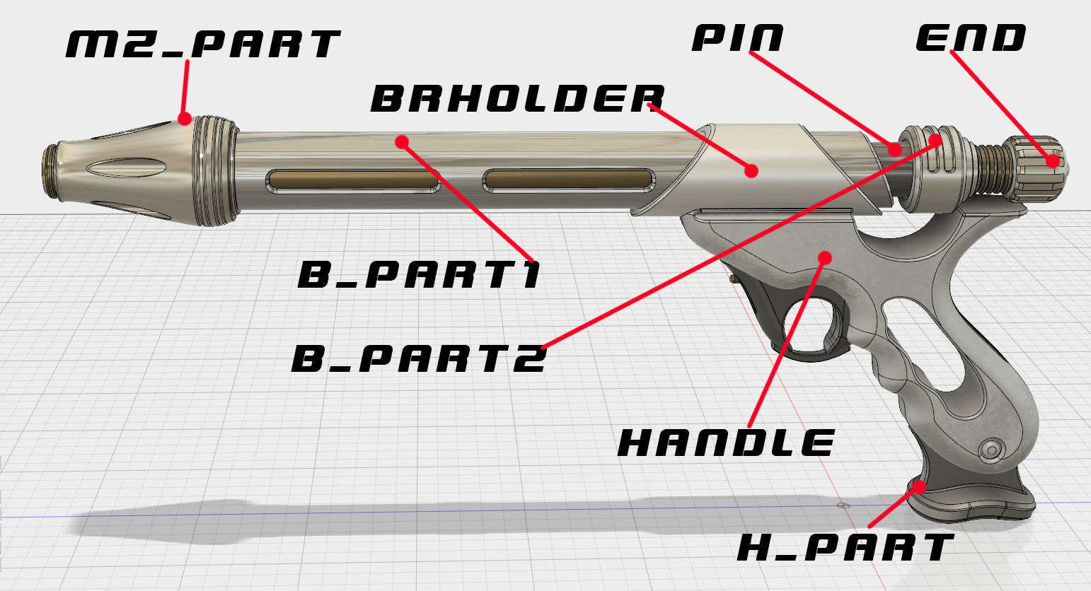 WESTAR-34  blaster 3D print model_2