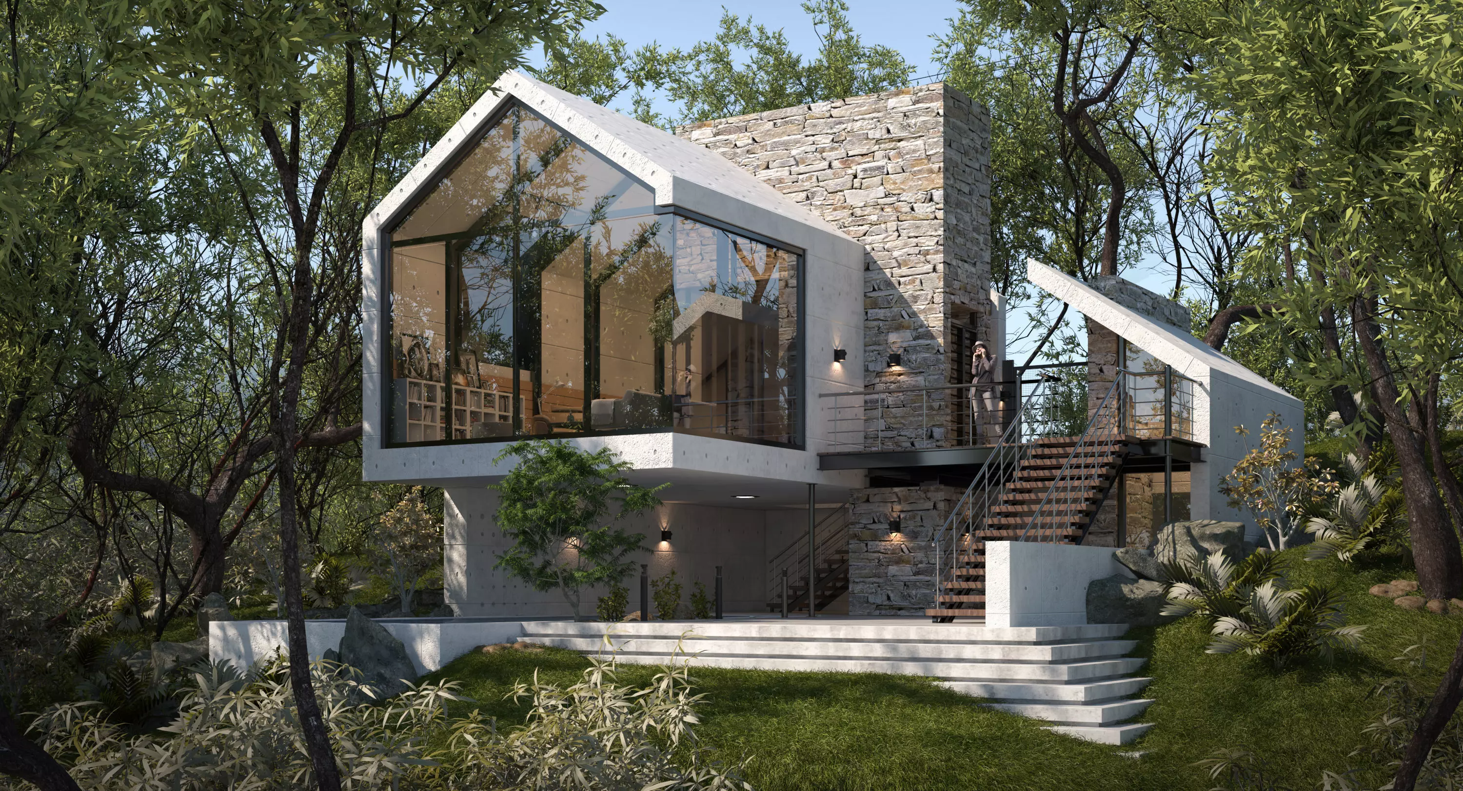 Forest House - villa 3D model