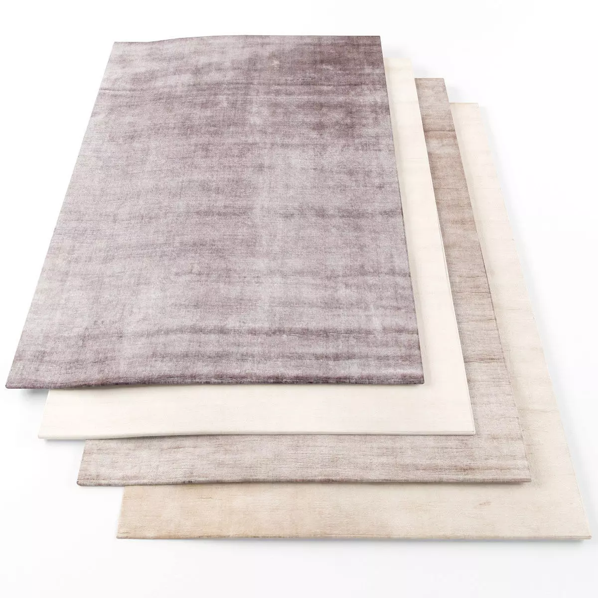 Rugs-854 four rugs Low-poly 3D model_0