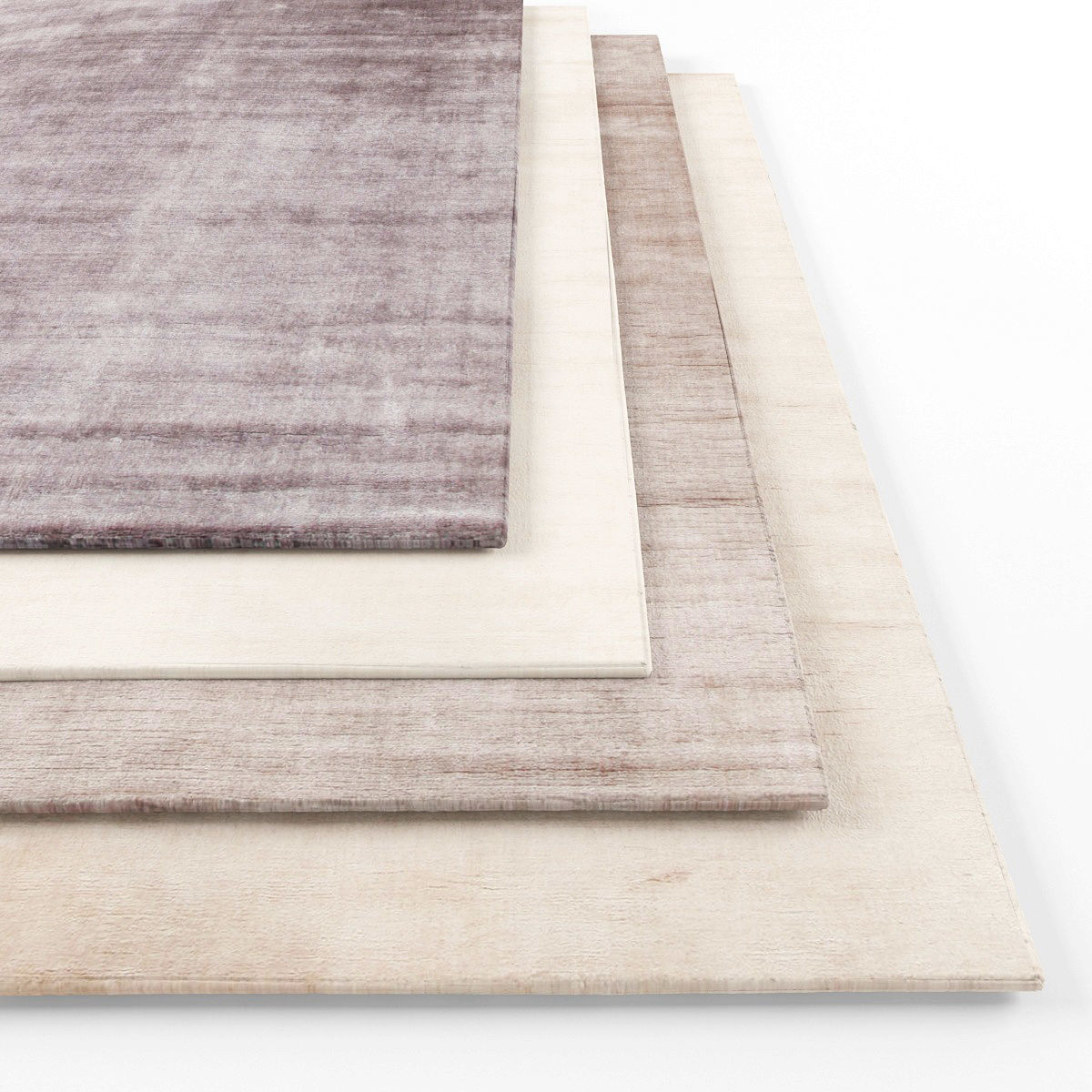 Rugs-854 four rugs Low-poly 3D model_1