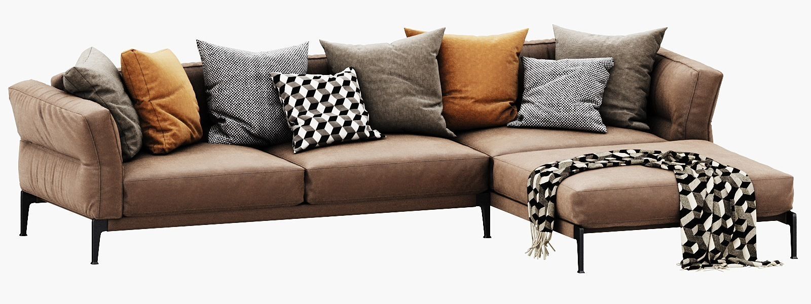 Flexform adda chaise lounge 3D model_15