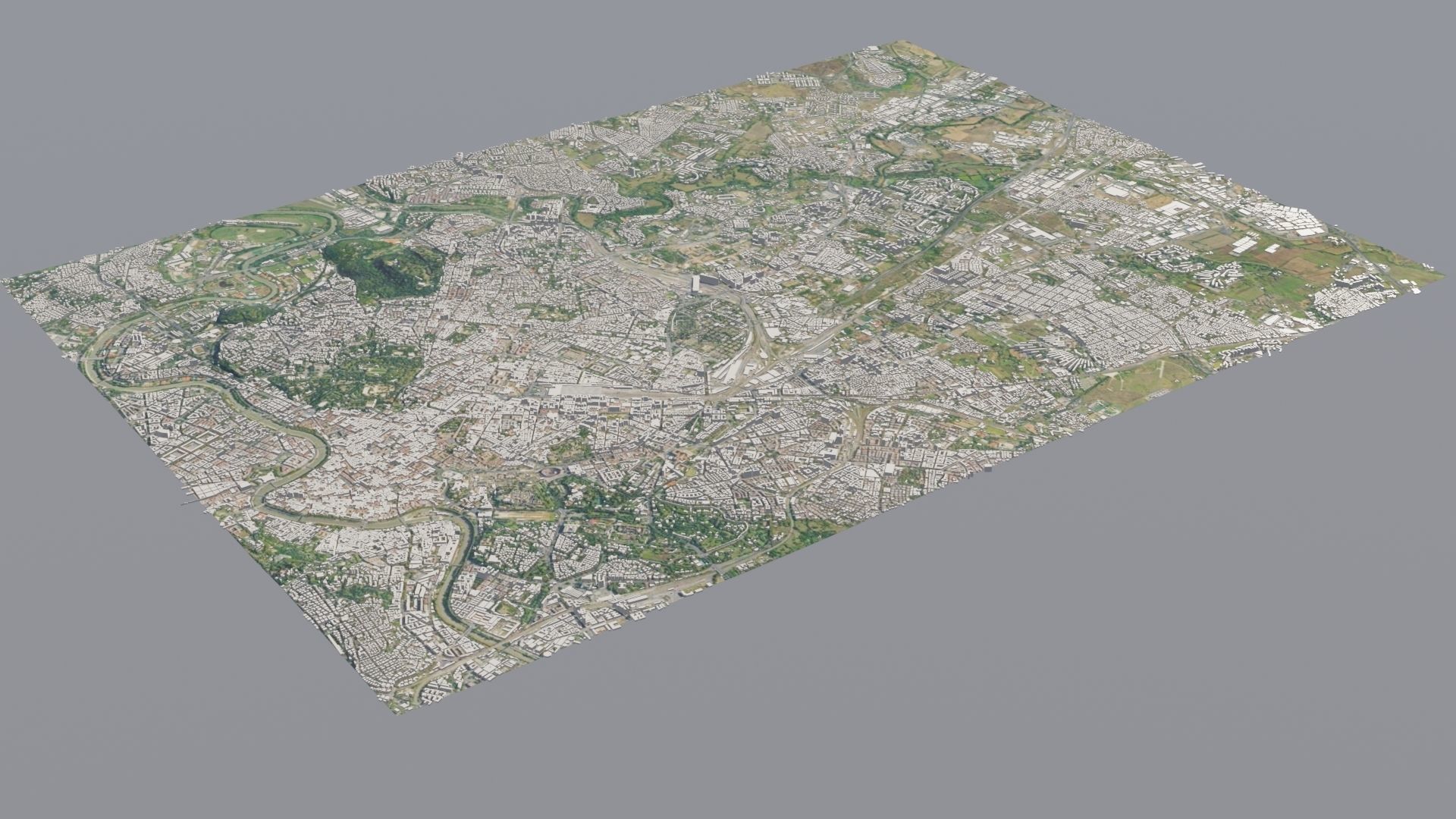 City low poly map 3D model_26