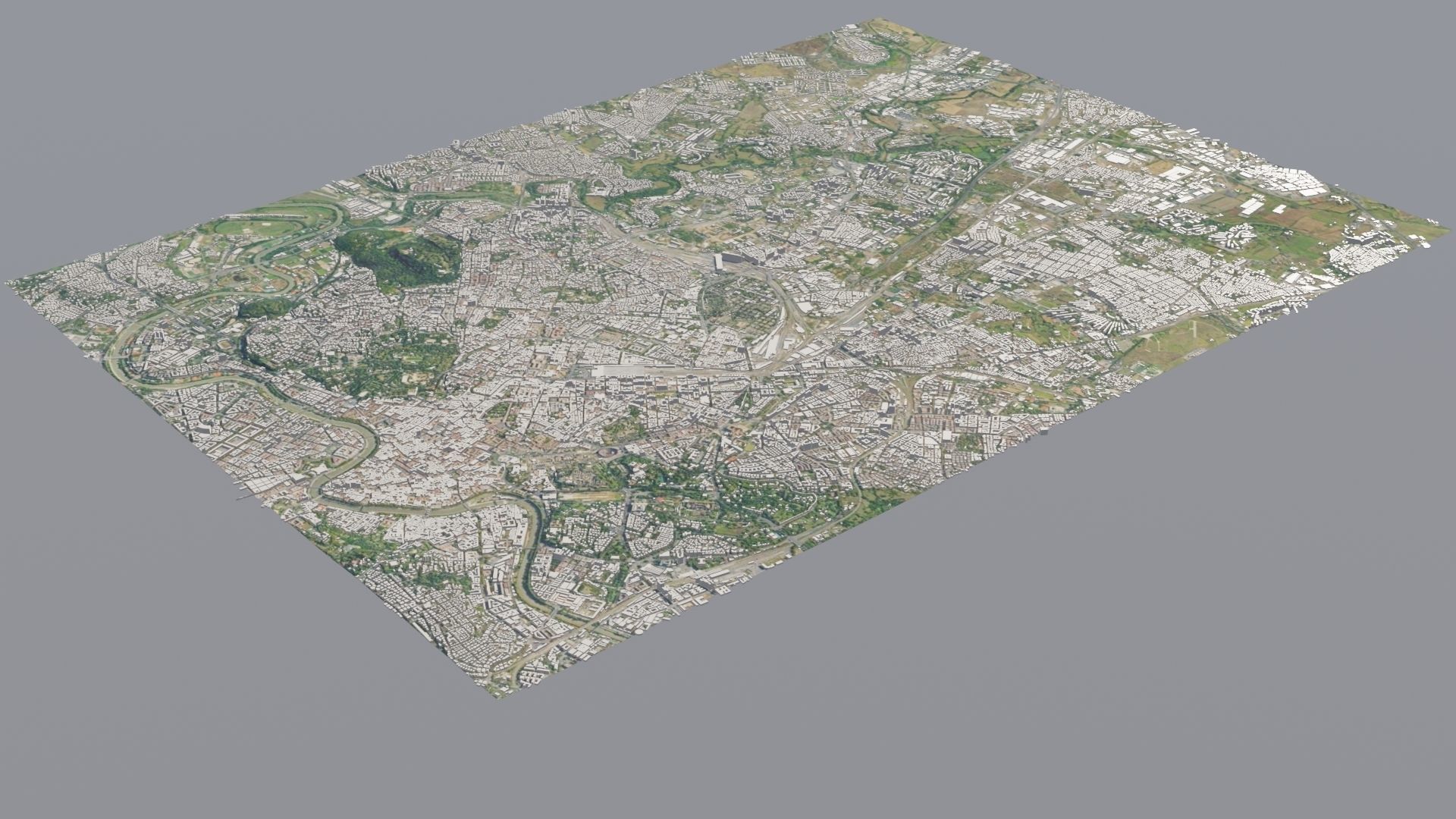 City low poly map 3D model_27