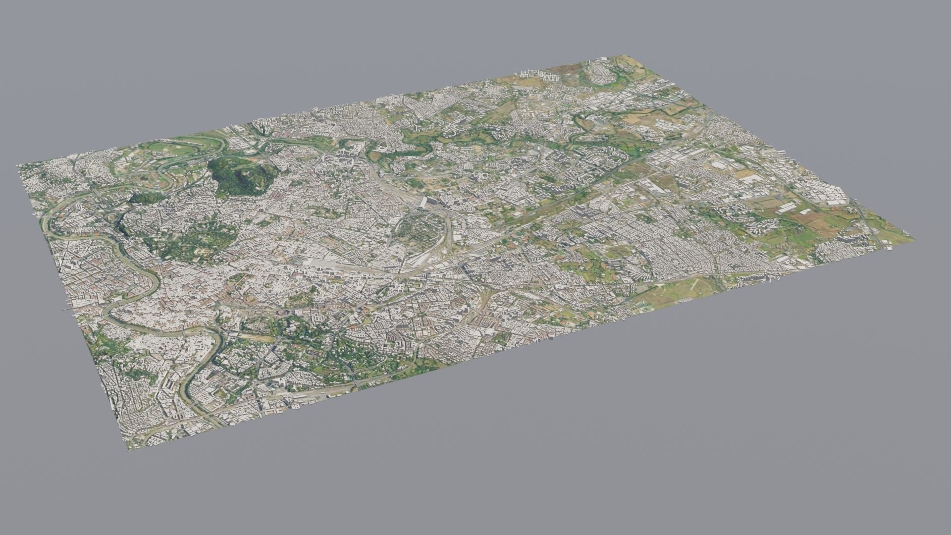City low poly map 3D model_24