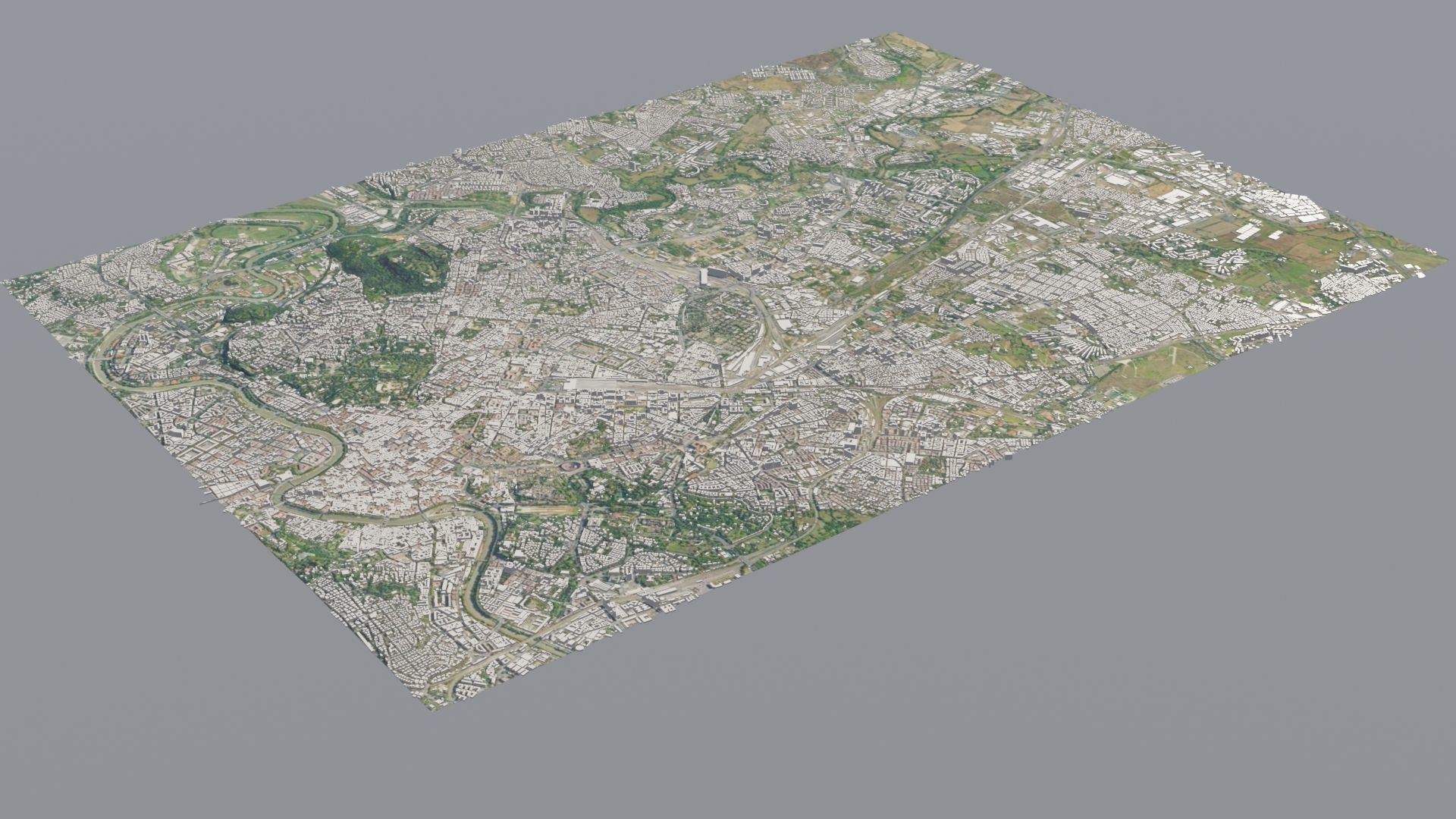 City low poly map 3D model_29