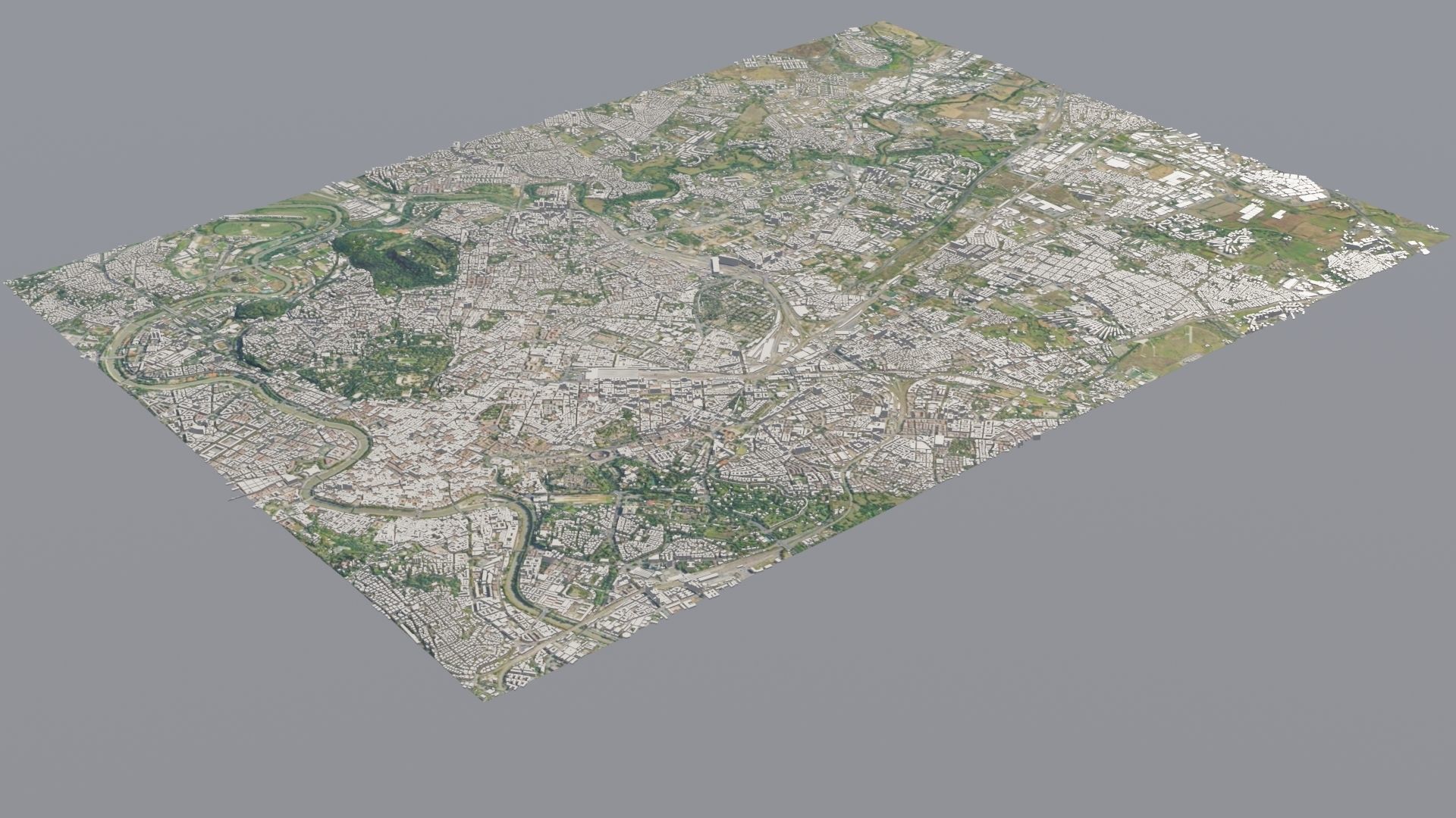 City low poly map 3D model_25