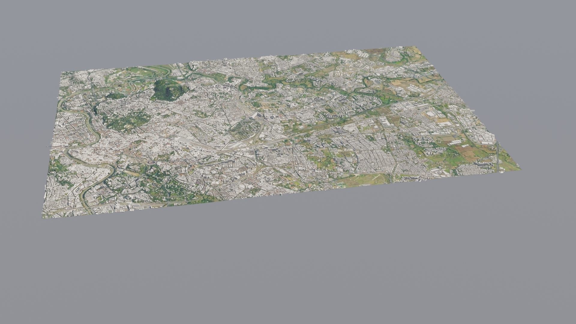 City low poly map 3D model_14