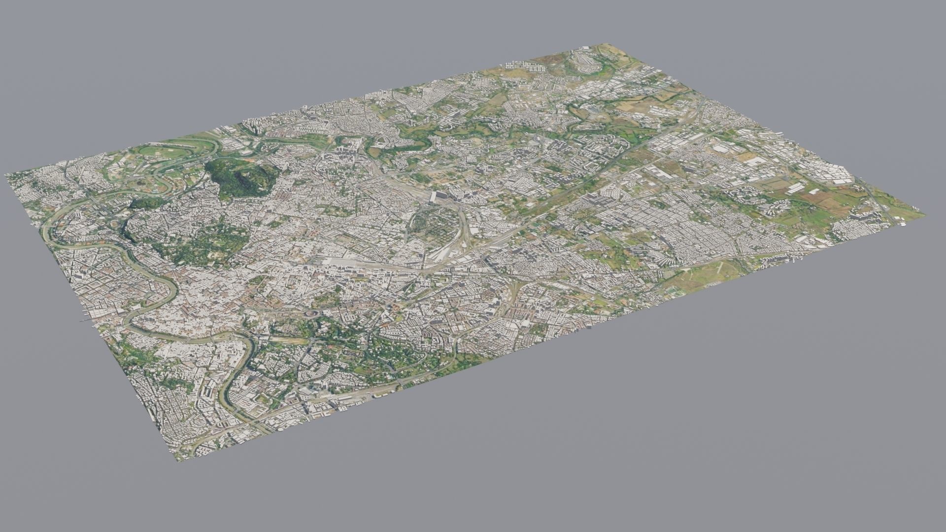 City low poly map 3D model_22