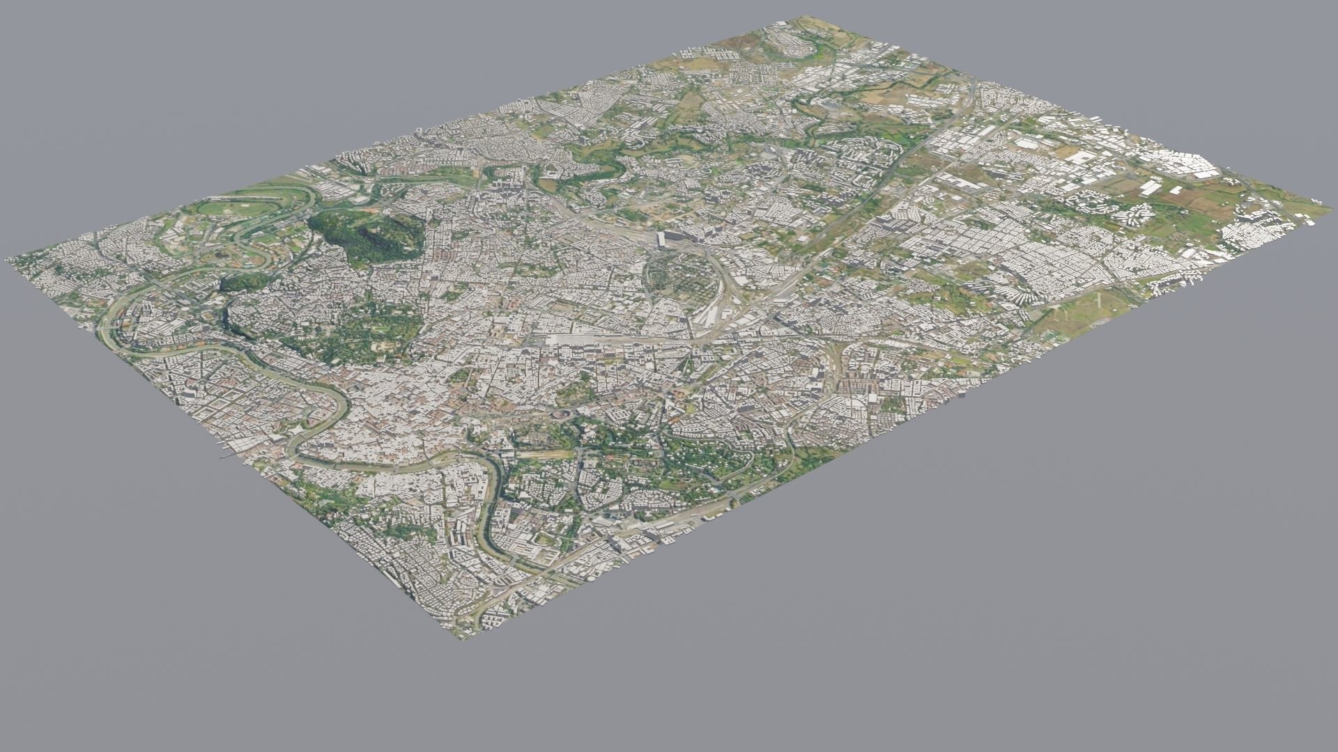 City low poly map 3D model_30