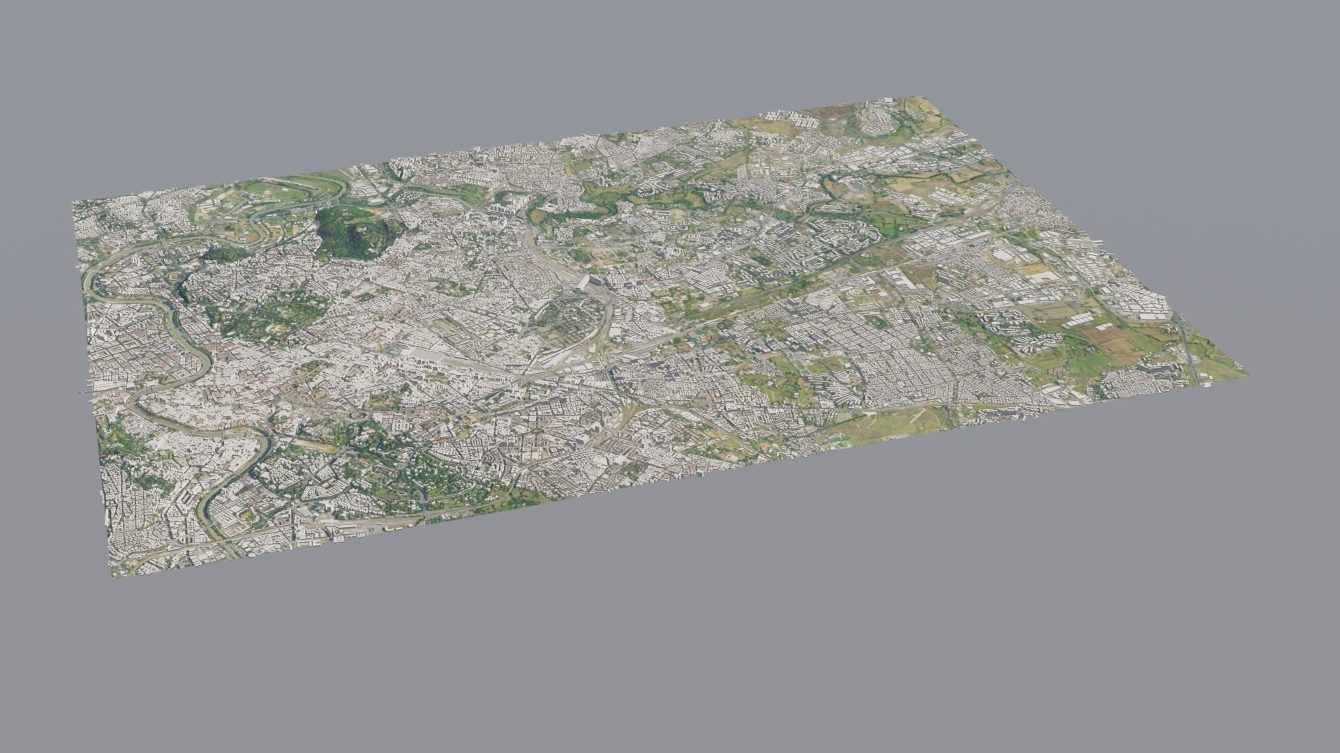 City low poly map 3D model_17