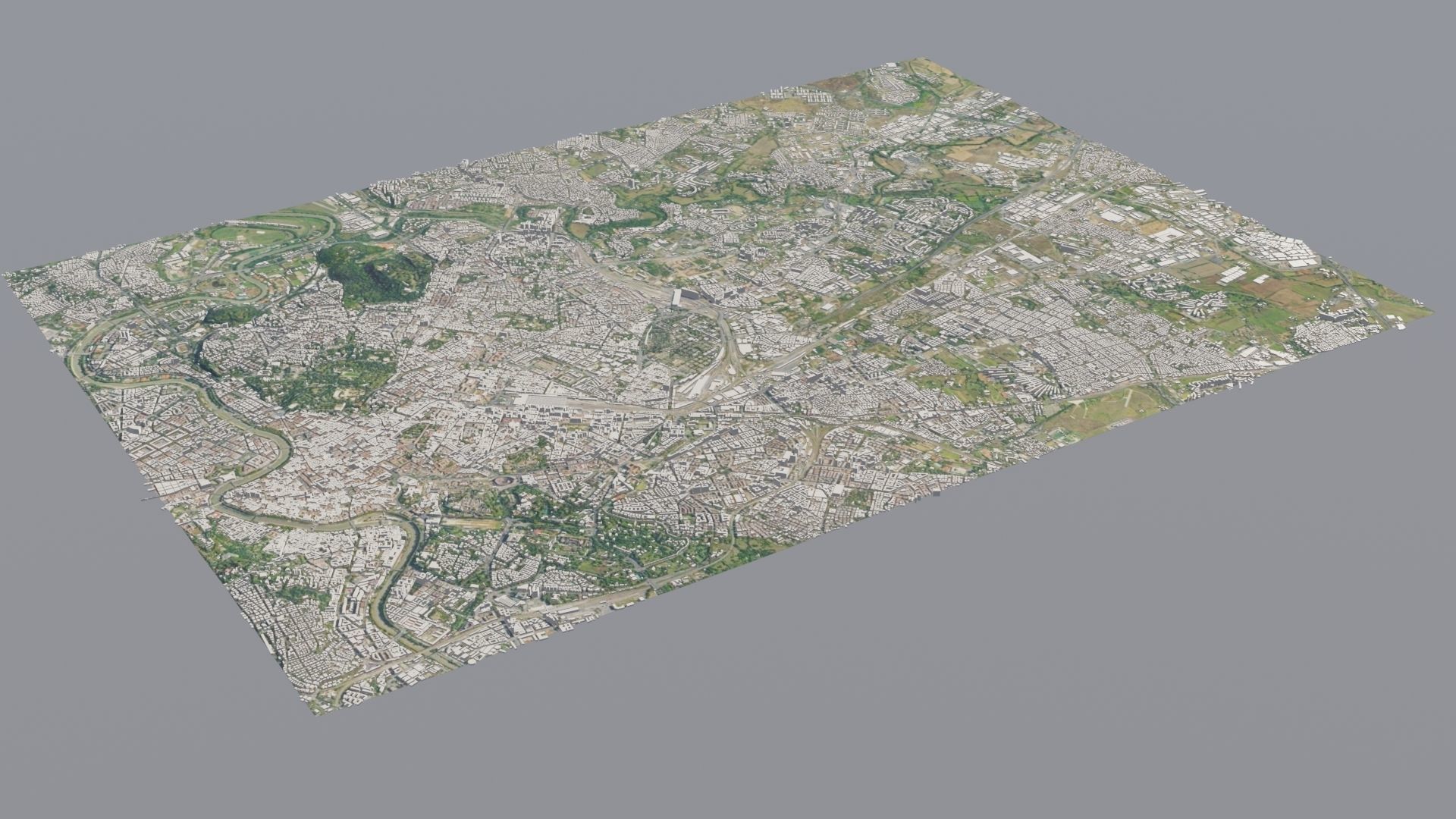 City low poly map 3D model_23