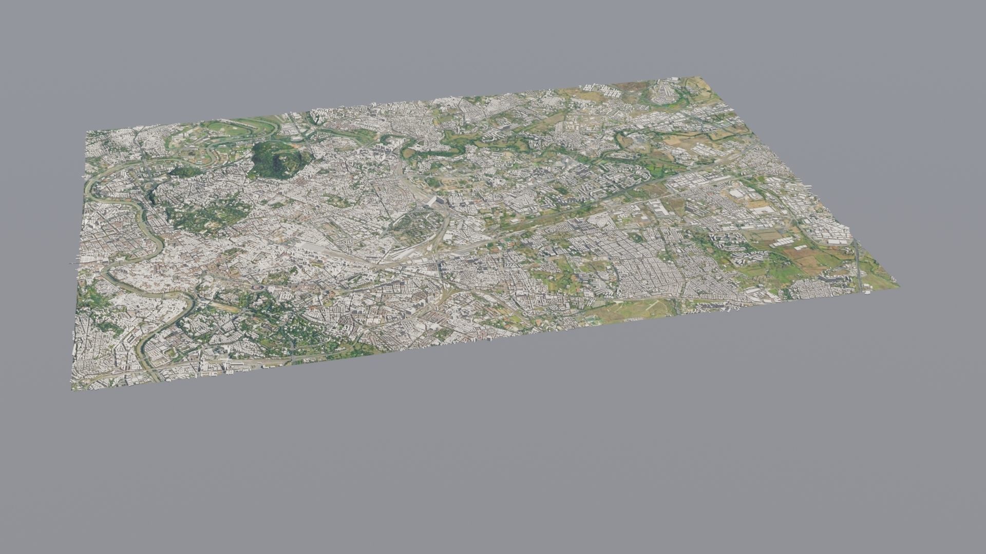City low poly map 3D model_15