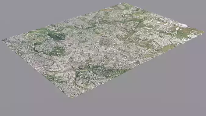 City low poly map