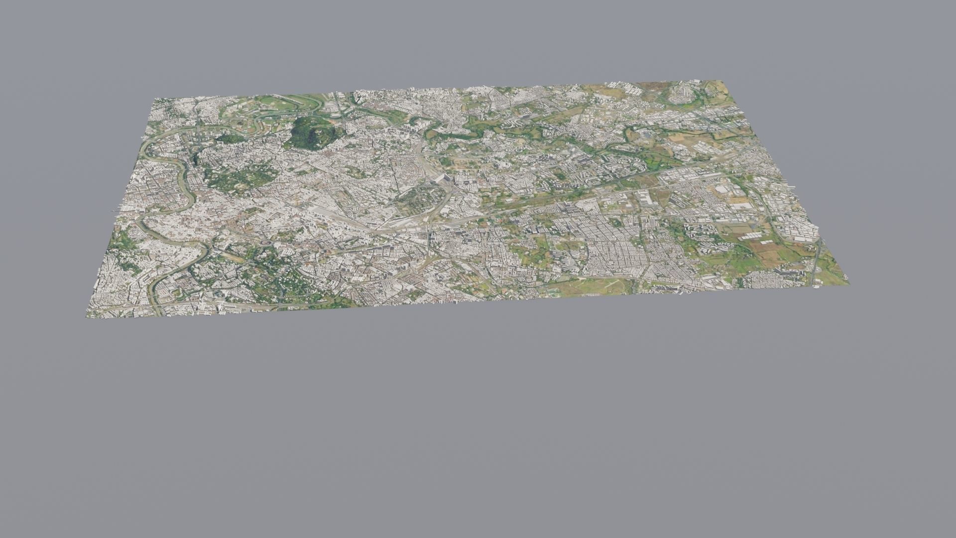 City low poly map 3D model_11