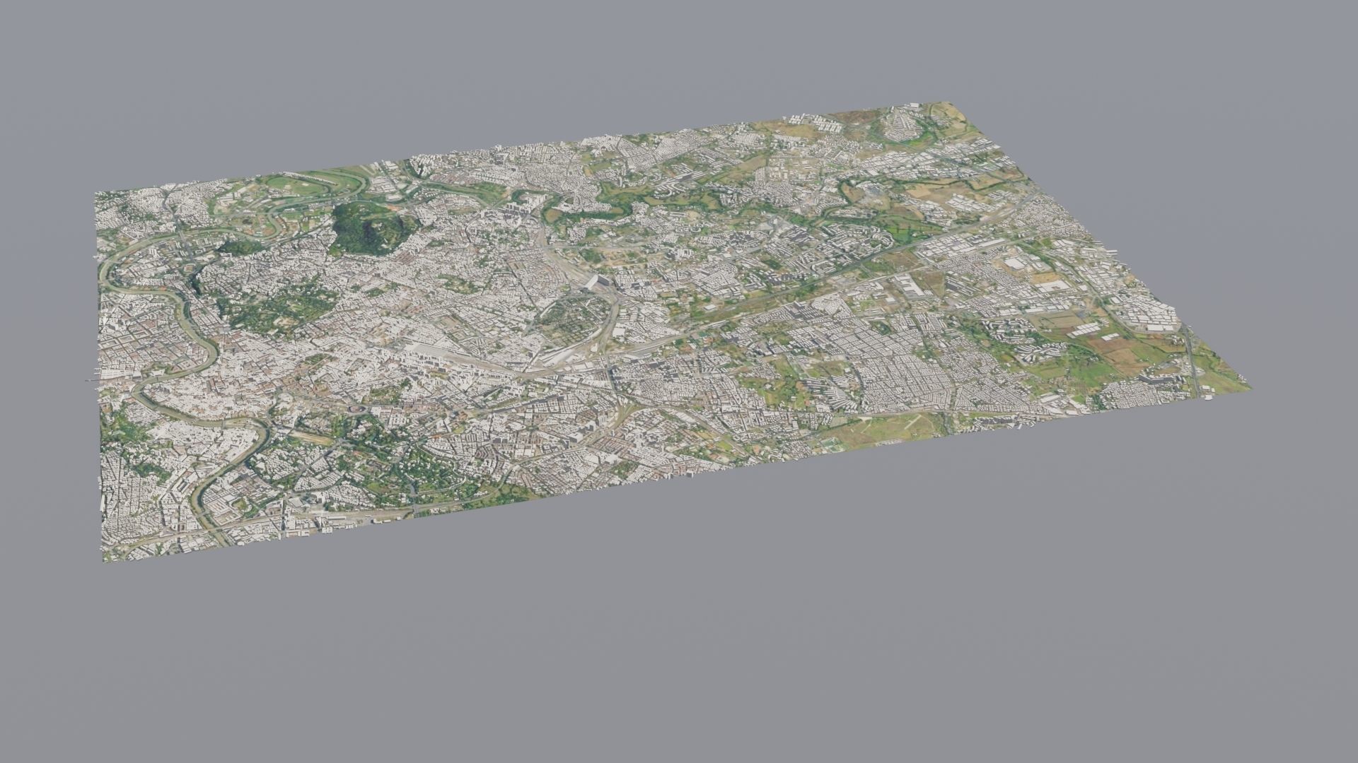 City low poly map 3D model_16
