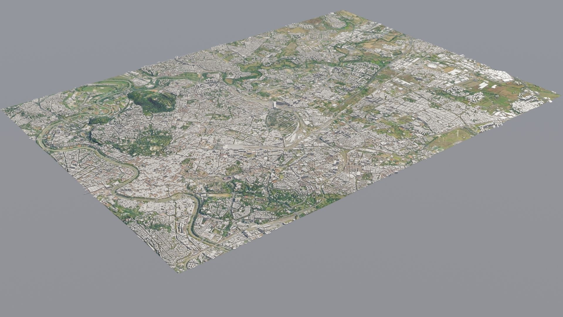 City low poly map 3D model_28