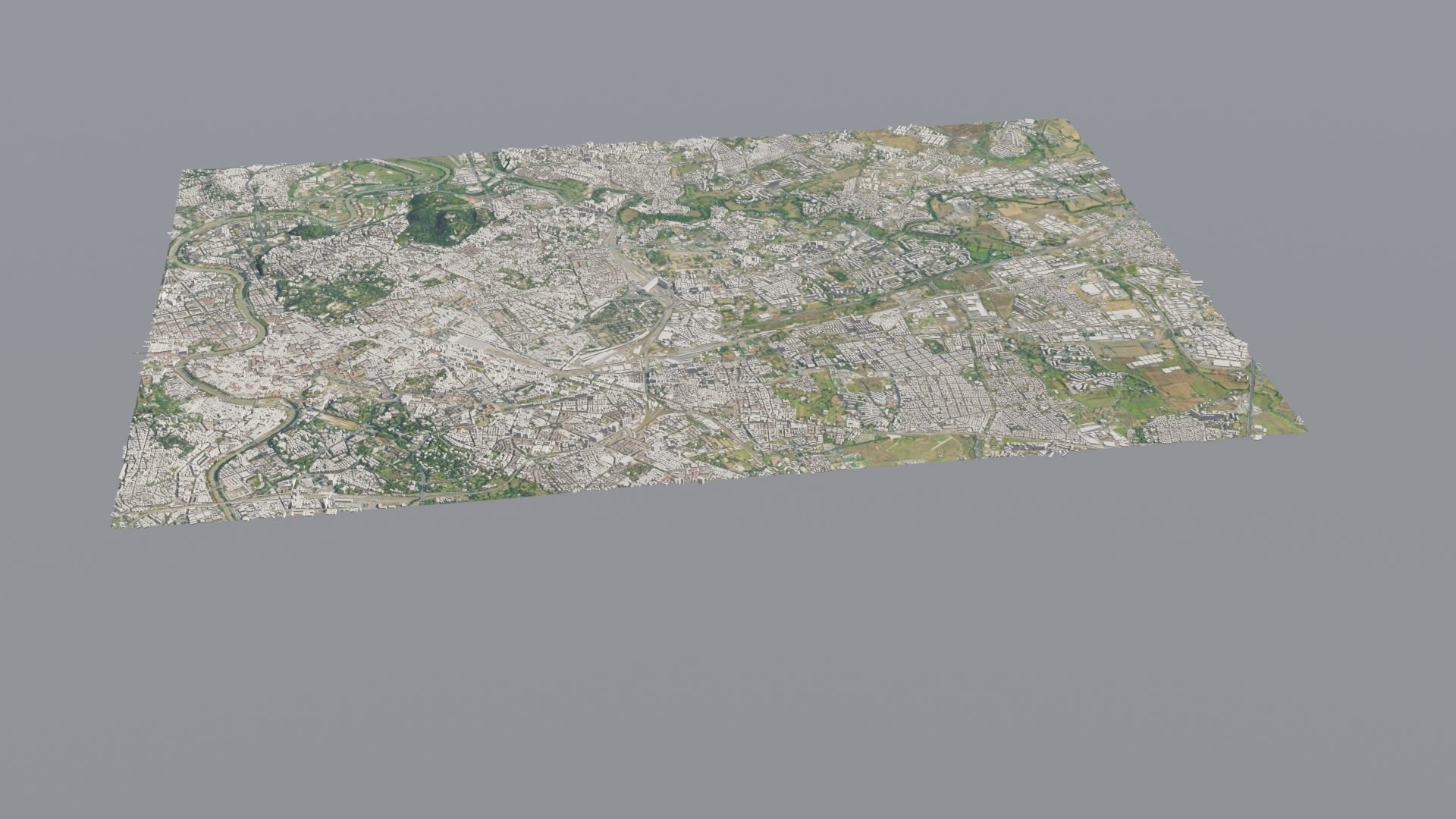 City low poly map 3D model_13