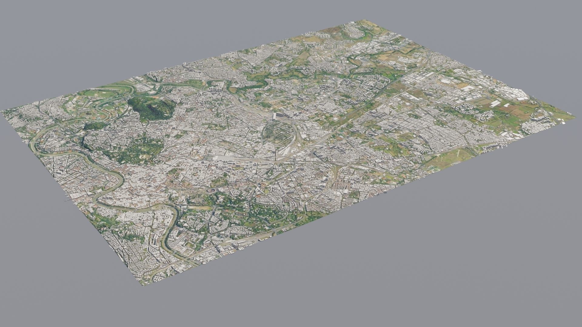 City low poly map 3D model_21