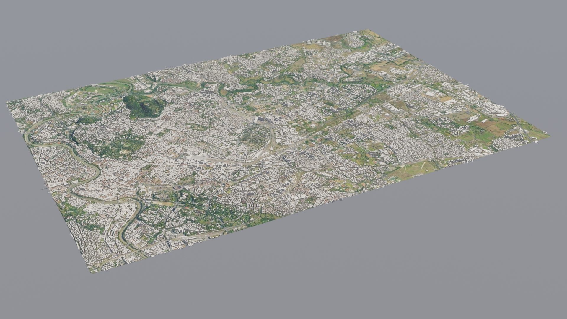 City low poly map 3D model_20
